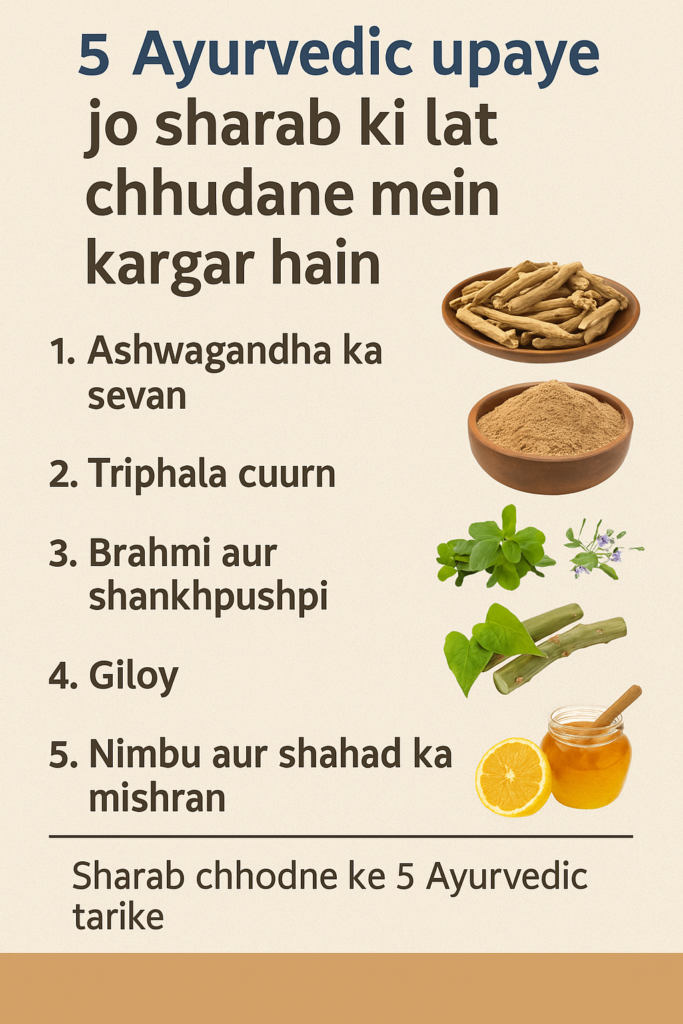 आयुर्वेदिक उपाय जो शराब की लत छुड़ाने में कारगर हैं